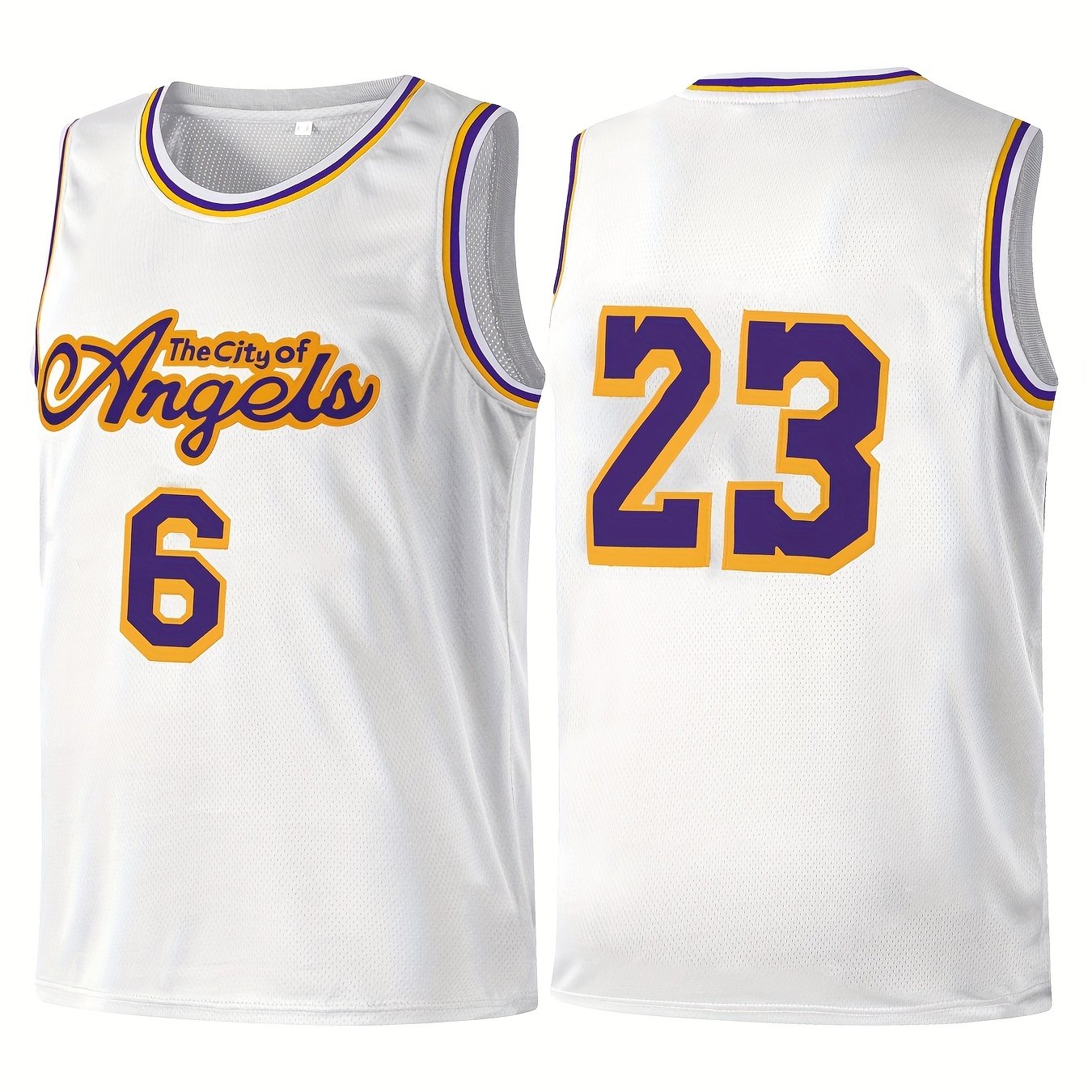 Kid's Youth Basketball Jersey 6 23 The City Of Angels Tank Top