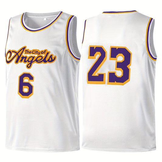 Kid's Youth Basketball Jersey 6 23 The City Of Angels Tank Top