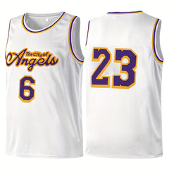 Kid's Youth Basketball Jersey 6 23 The City Of Angels Tank Top