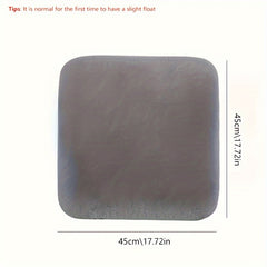 Grey Car Seat Cushion Winter Plush Short Hair Non-slip Cushion