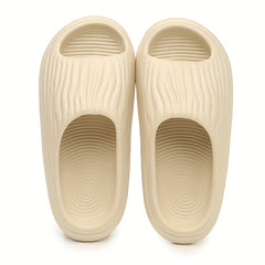 Men's Non-Slip Slides Soft Sole Slip On Platform Slippers