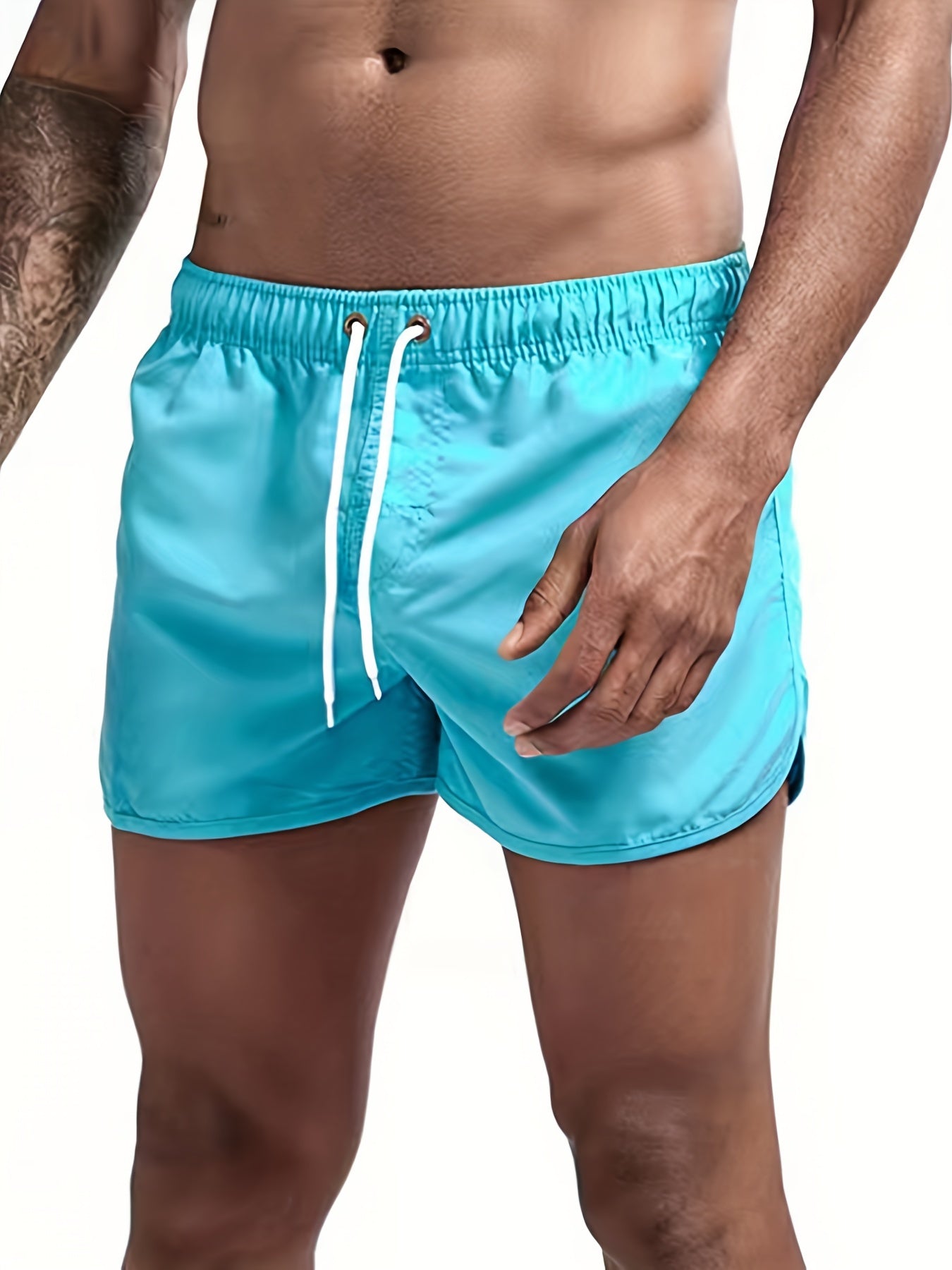 Men's Quick Dry Comfy Beach Shorts - Drawstring Waist