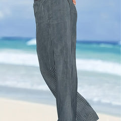 Striped Straight Leg Pants for Women