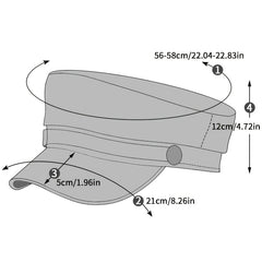 PU Leather Beret Cap Waterproof Berets British Style Women Painters Hats