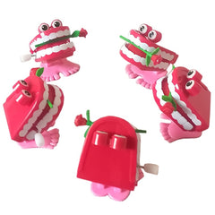 Jumping Teeth Wind Up Toy Fun Novelty Teeth Winding Eyes Jumping Toys