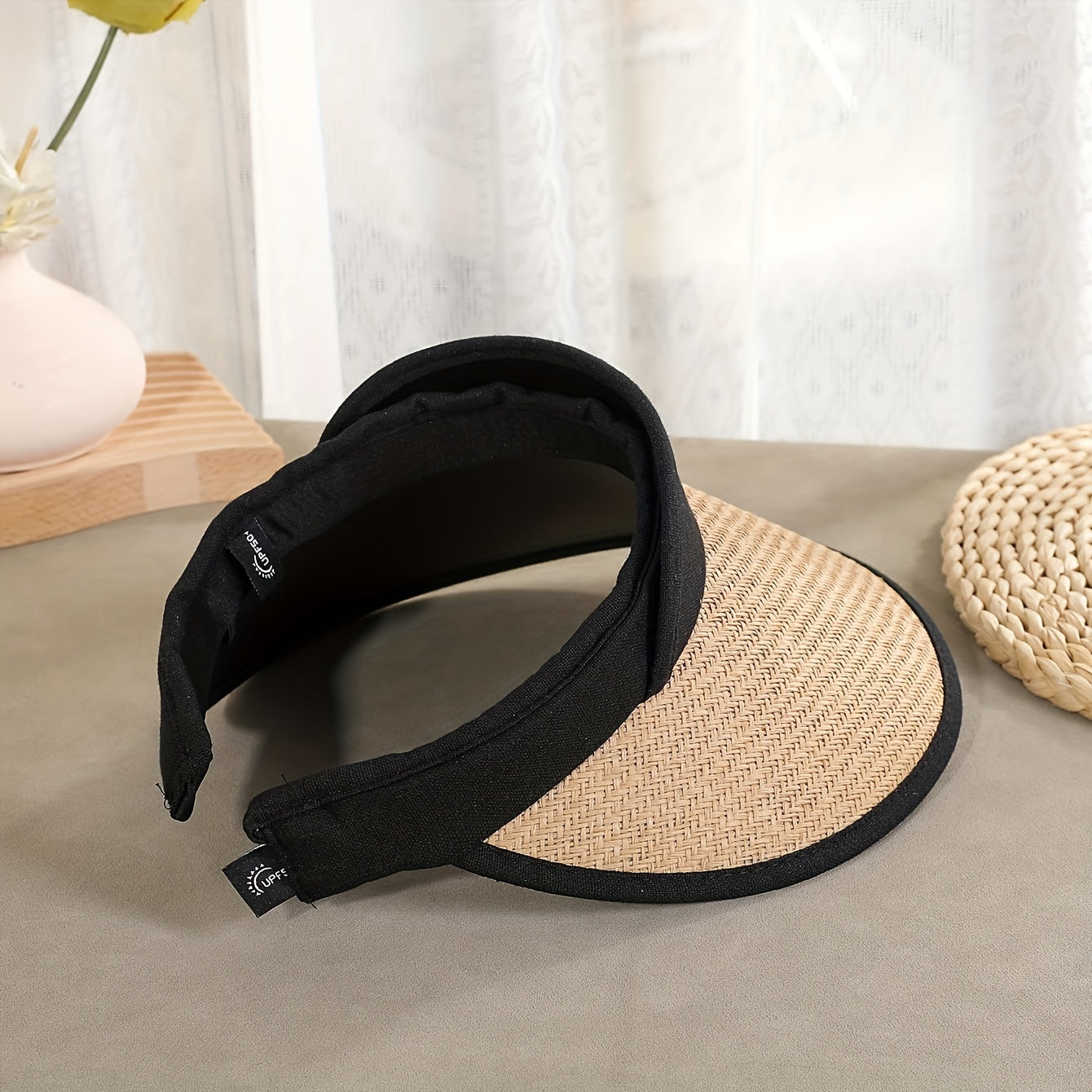 Outdoor Sports Sun Hat PVC Double Layer Sunscreen UPF 50