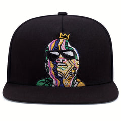 Colorful Characters Flat Brim Hat for Men