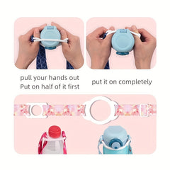 Adjustable Thermal Transfer Bottle Strap for Beverages Hands Convenience