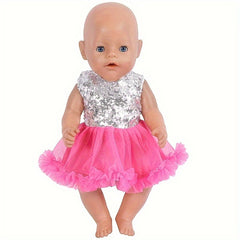 Sequin Dress Doll Clothes for 17-18 Inch Dolls