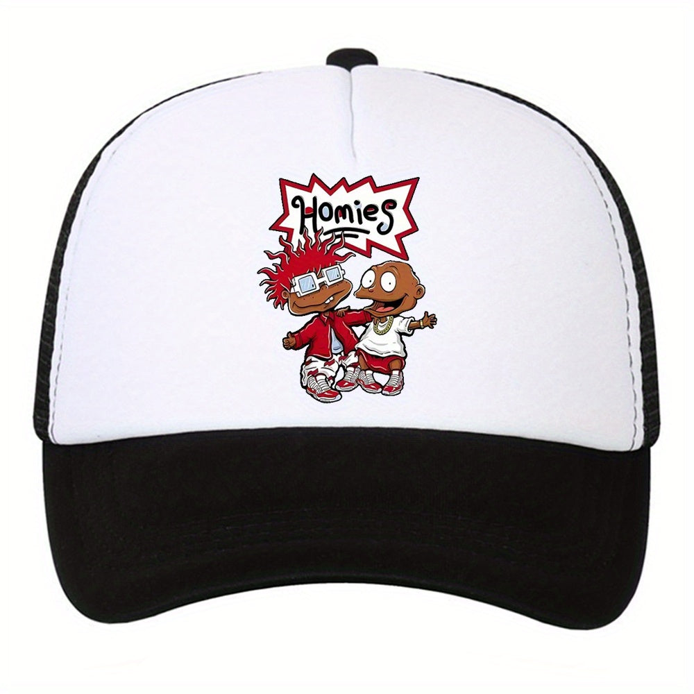 Unisex Sunshade Breathable Baseball Cap Cartoon Pattern Outdoor Sport