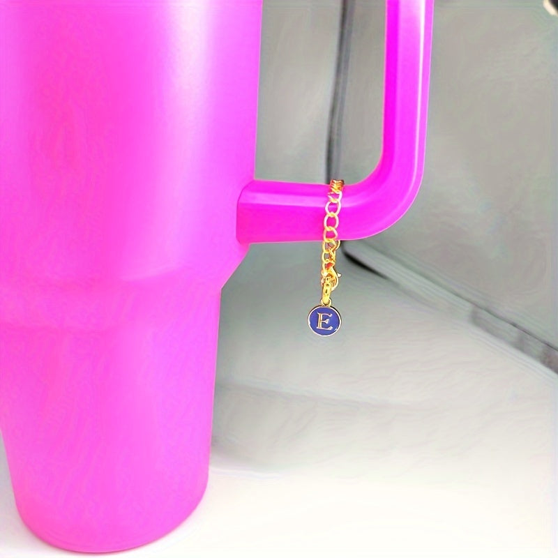 1pc ID Initial Letter Charm Decorative Hanging Pendant Cup Identification