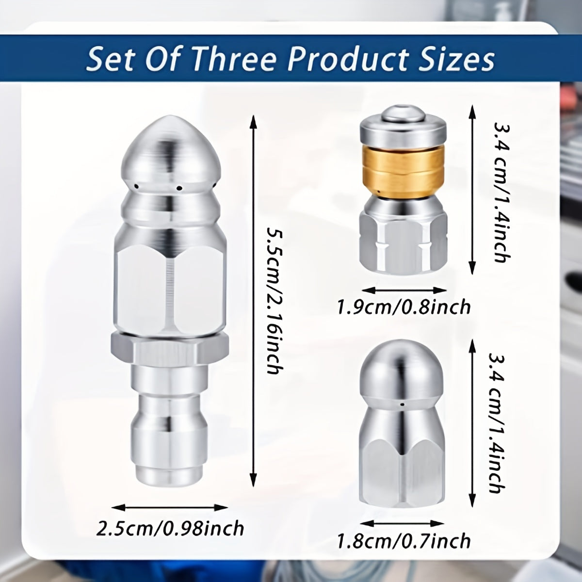 High Pressure Cleaner Drain Sewer Spraying Quick Plug Drain Hose
