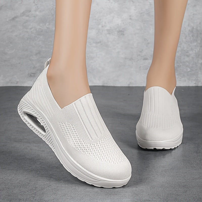Comfortable Shock Absorption Slip On Loafers Shoes Lightweight Walking Sneakers