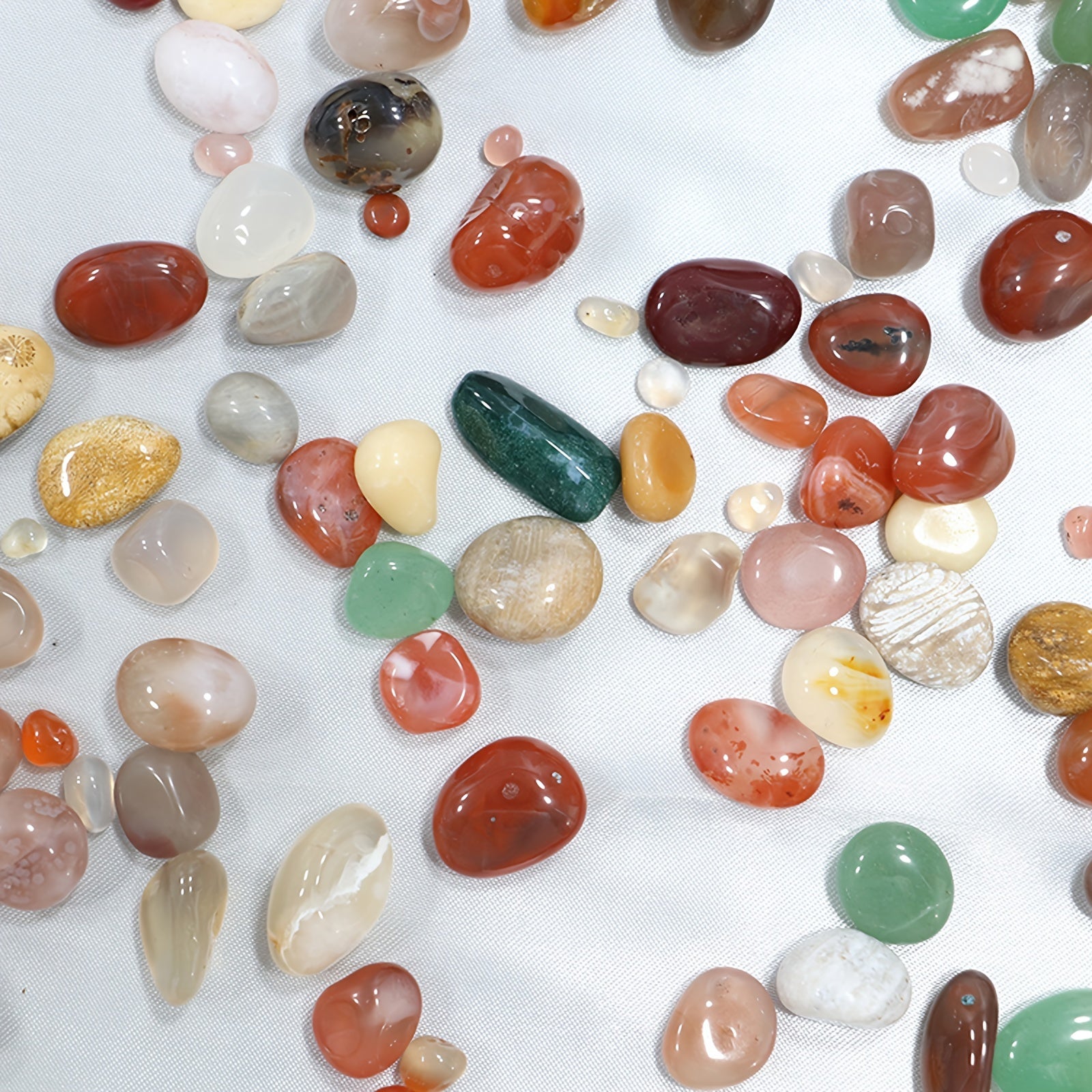 50g Agate Stone Gift - Colorful Natural Crystal 9-15mm
