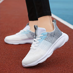 Women's Gradient Soft Running Shoes Non Slip Outdoor Sneakers