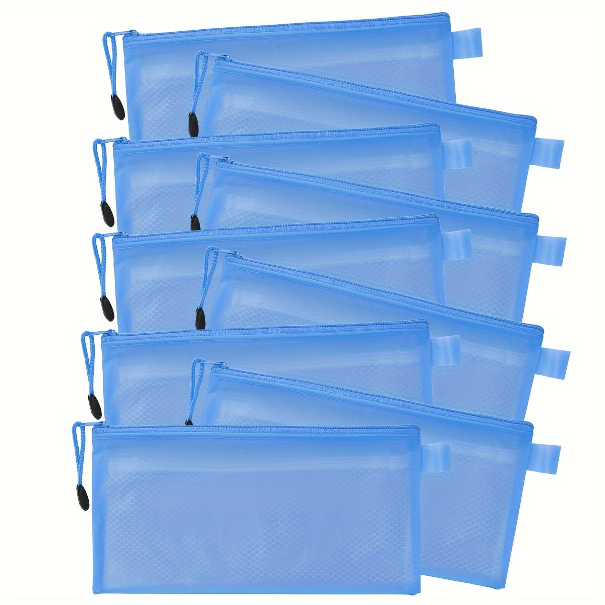 WQN 20pcs Mesh Style Pencil Case Stationery Storage Bag