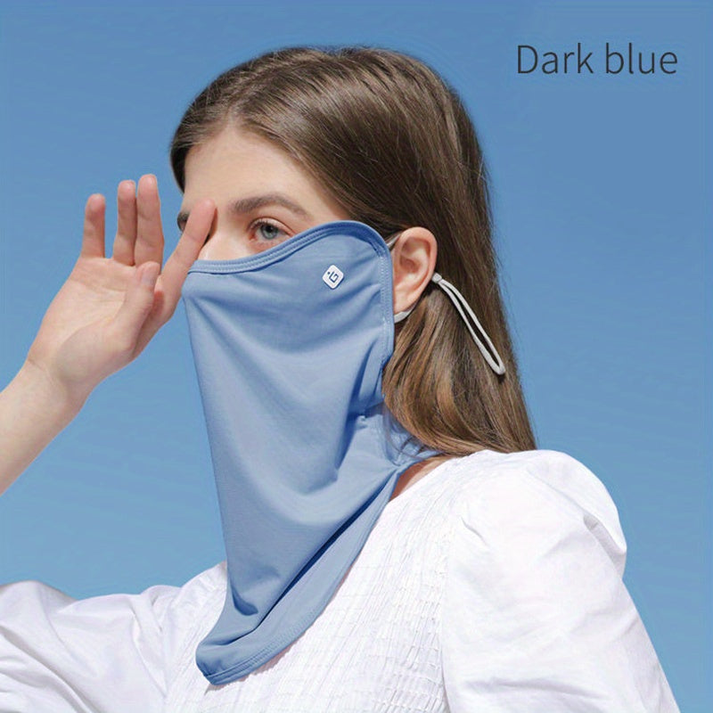 Solid Neck Gaiter UV Protection Face Mask Windproof Scarf Sunscreen Bandana Bala
