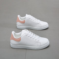 Women's Lace-Up Flat Skate Shoes Low Top Sneakers