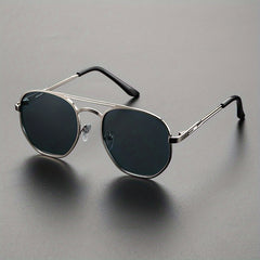 Men's Vintage Double Beam Sunglasses UV Protection