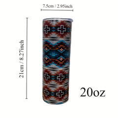 590ml Vintage Stainless Steel Water Bottle Insulated Outdoor Sports Fitness