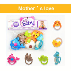 Baby Animal Rattle Set - 6 Pieces