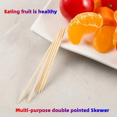150 Natural Bamboo Toothpicks Double Headed Disposable