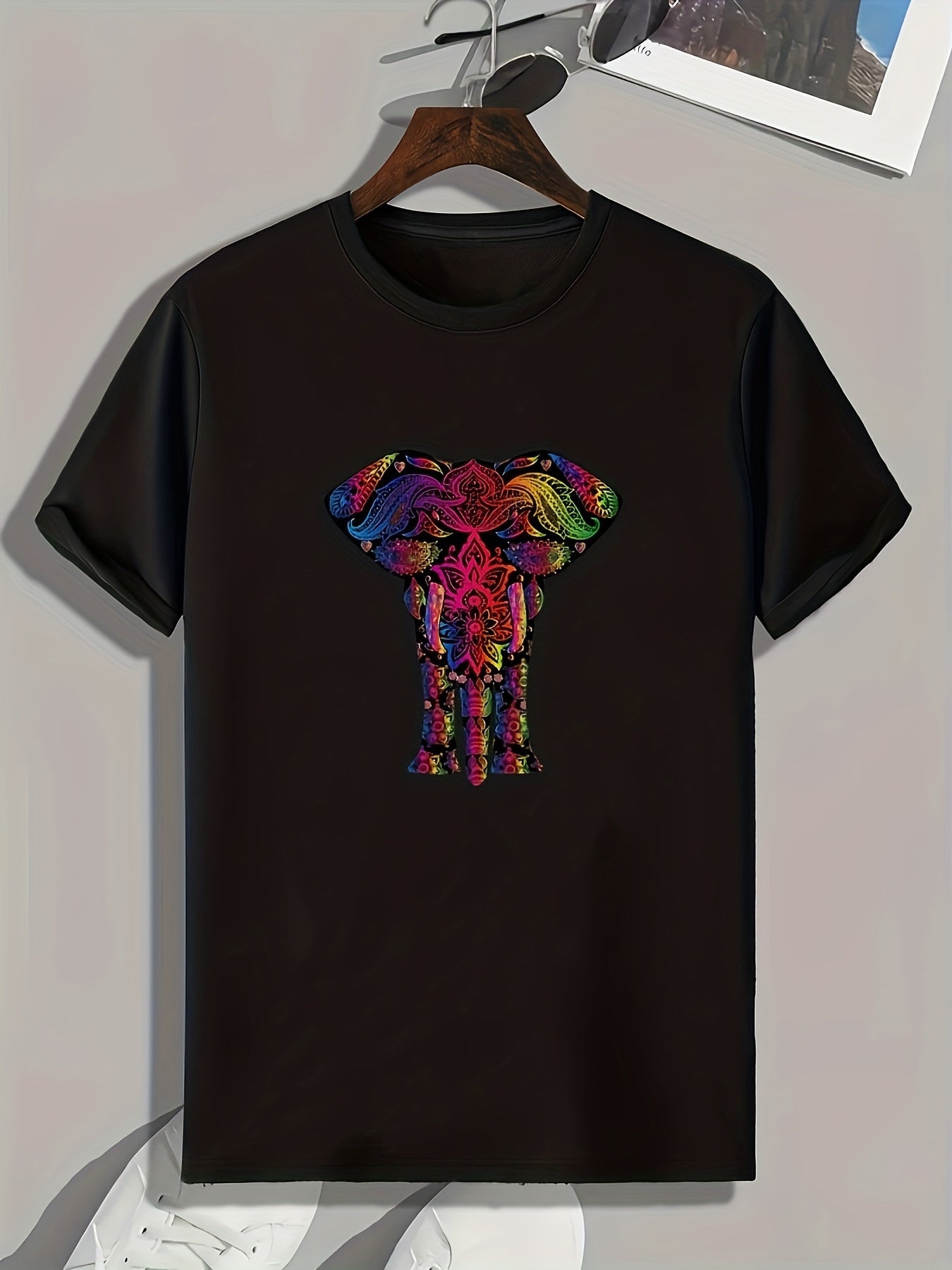 Colorful Pattern Men's Graphic T shirt Casual Comfy Tees For Summer