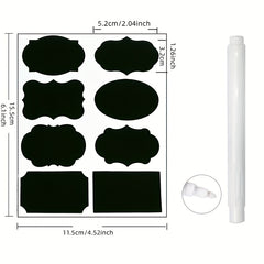 120pcs Erasable Blackboard Stickers Self Adhesive Waterproof Labels