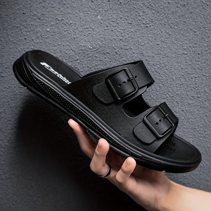 Men's Slide Sandals Non Slip Open Toe Outdoor Beach Shoes