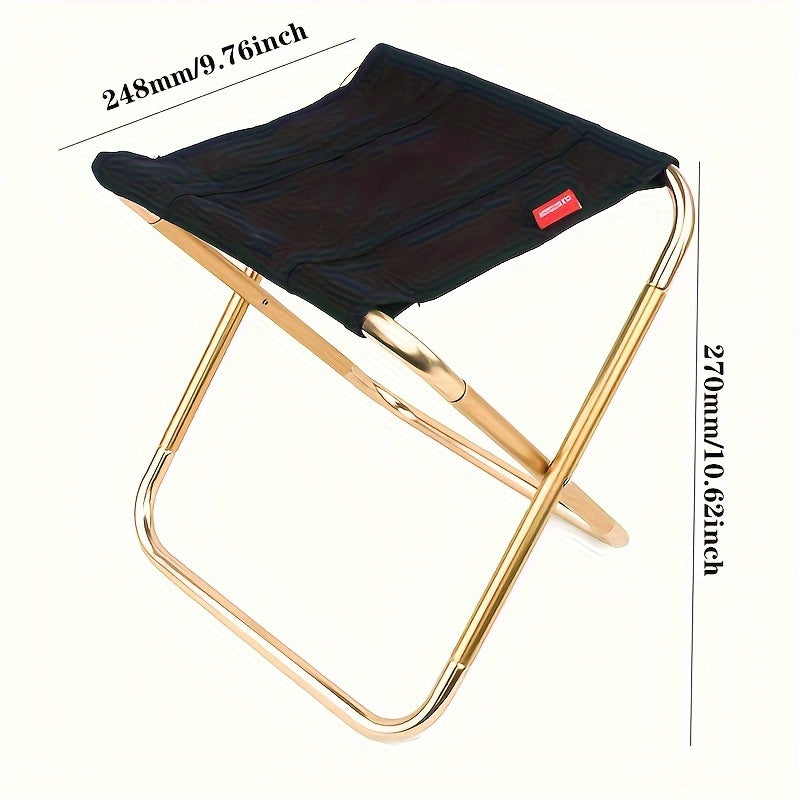 Portable Folding Stool Aluminum Foldable Stool For Outdoor Activities