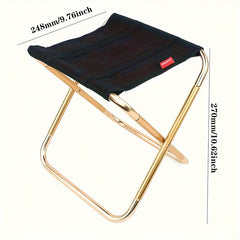 Portable Folding Stool Aluminum Foldable Stool For Outdoor Activities