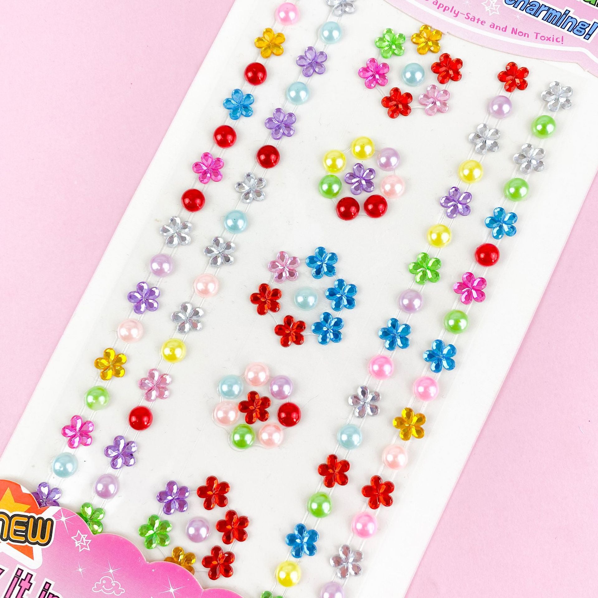 3D Diamond Stickers Acrylic Butterfly Crown Flowers DIY Crafts