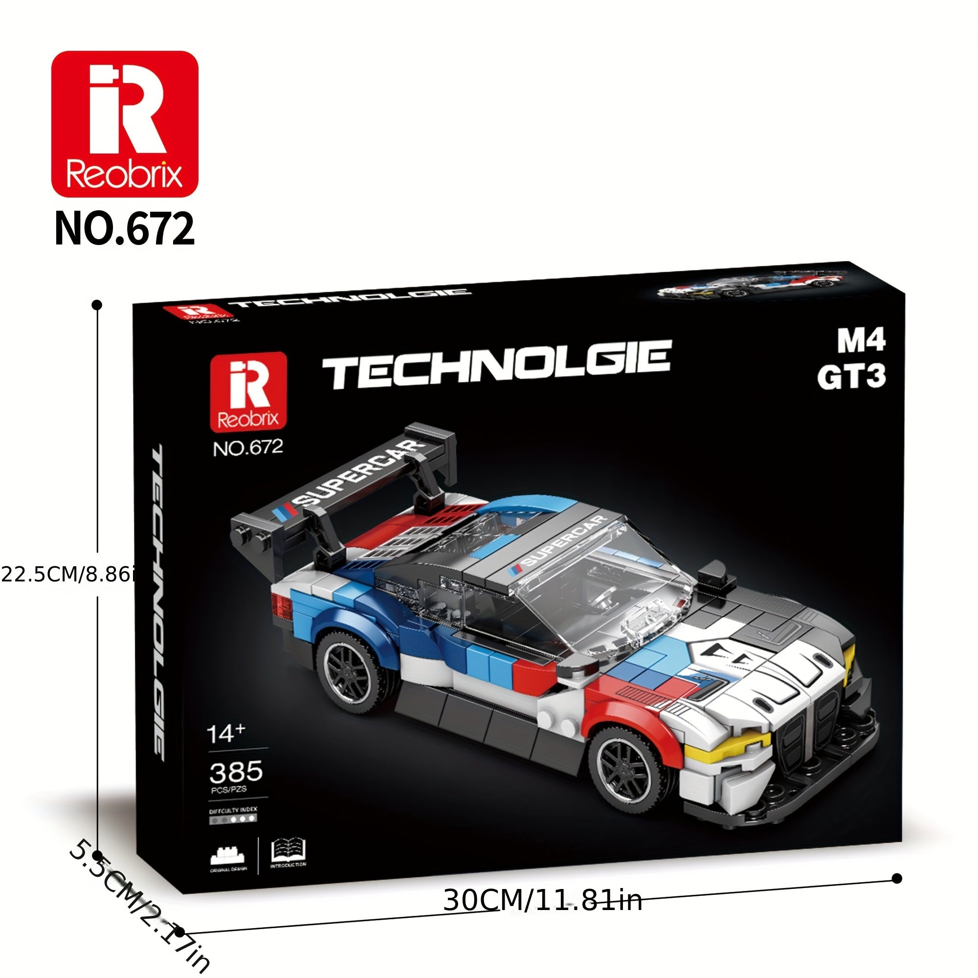 Assembly Racing Car Model Kit Building Block Toy Gift