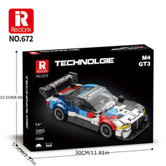 Assembly Racing Car Model Kit Building Block Toy Gift