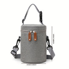 Grey Insulated Breastmilk Cooler Bag for Nursing Moms