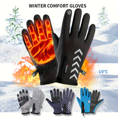 Winter Thermal Gloves Windproof Waterproof Touchscreen Gloves 4 Colors 3 Sizes