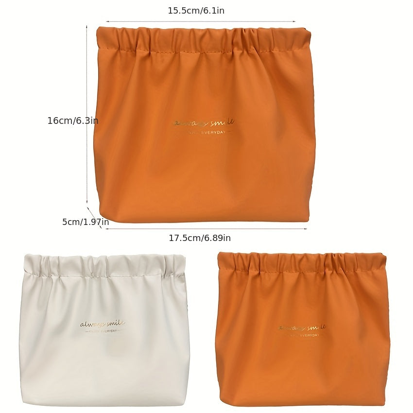 Waterproof Self-closing Mini Makeup Pouch for Women