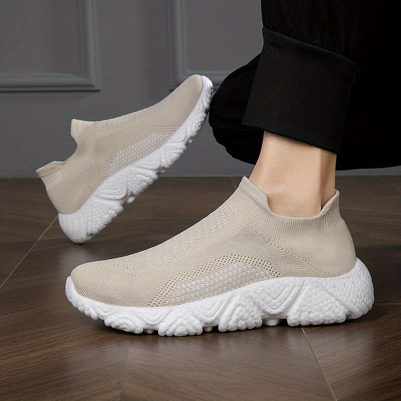 Men's Breathable Slip On Casual Shoes Lightweight Sock Shoes
