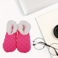Plush Lined Floor Socks Women's Stockings