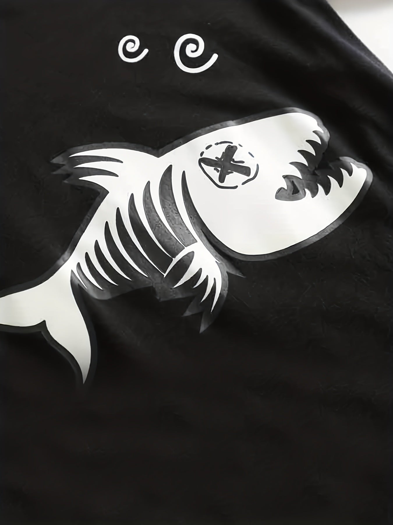 Boys Luminous Fishbone Pajamas Set Short Sleeves Tops & Bottoms