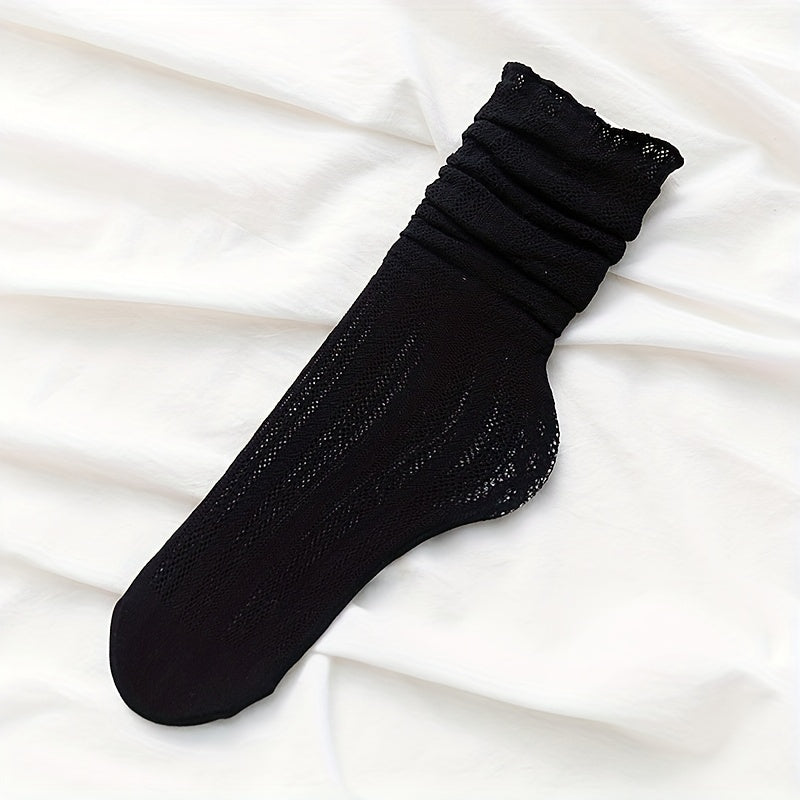 Twist Lace Mesh Socks Women's Stockings