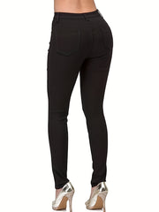 Skinny Denim Pants High Waist Zipper Jeans Women's Clothing