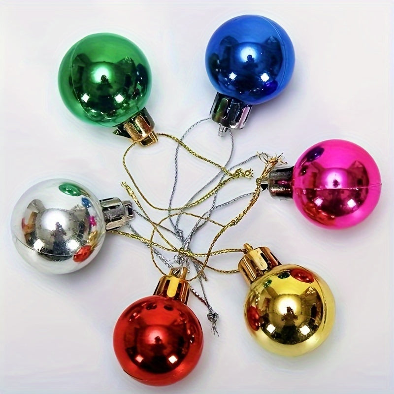12 Pcs Bright Christmas Tree Balls - Home Room Decorations