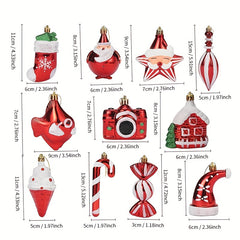 Christmas Decorations Plastic Socks Cane Pendants Small Pendants
