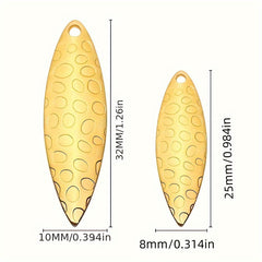 1pc Willow Blade Golden Silvery Blade for Spinner Bait Fishing