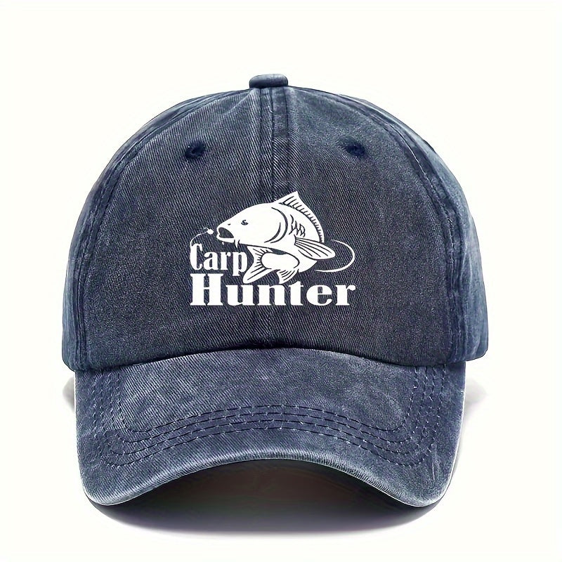 Unisex Baseball Hat Adjustable Retro Printed Hat Outdoor Fishing Hat