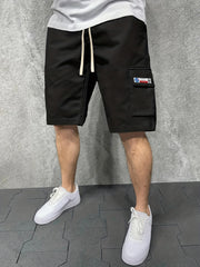 Men's Comfy Elastic Waist Cargo Shorts for Summer