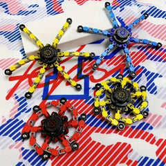 Fingertip Mechanical Gyroscope Deformation Chain DIY Toy