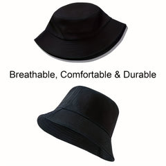 Casual Cartoon Embroidered Sunscreen Bucket Hat for Outdoor Activities