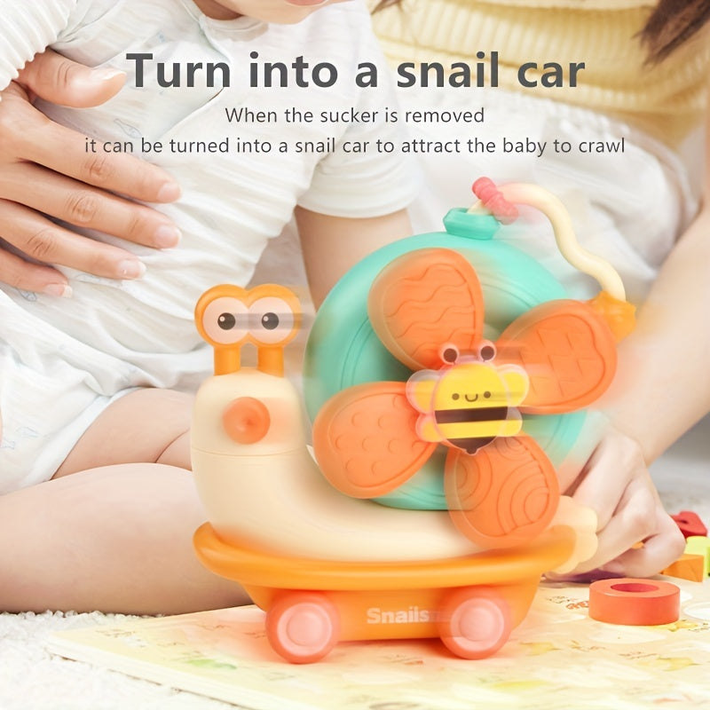 Baby Bath Toy with Suction Cup Spinning Top